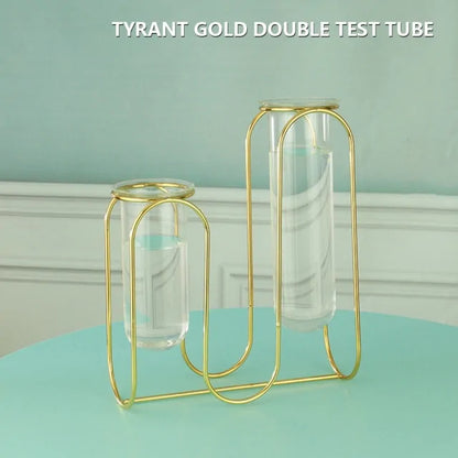 Creative Golden Glass Vase - WanderMart Co.