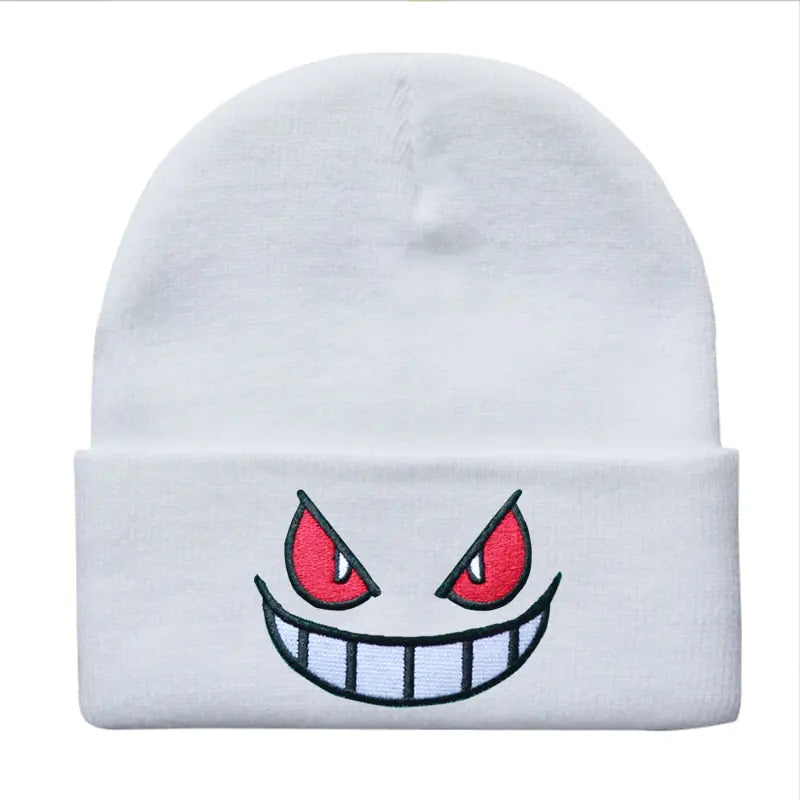 Cartoon Mouth Eyes Beanie - WanderMart Co.