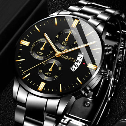 Fashion Men Stainless Steel Watch - WanderMart Co.