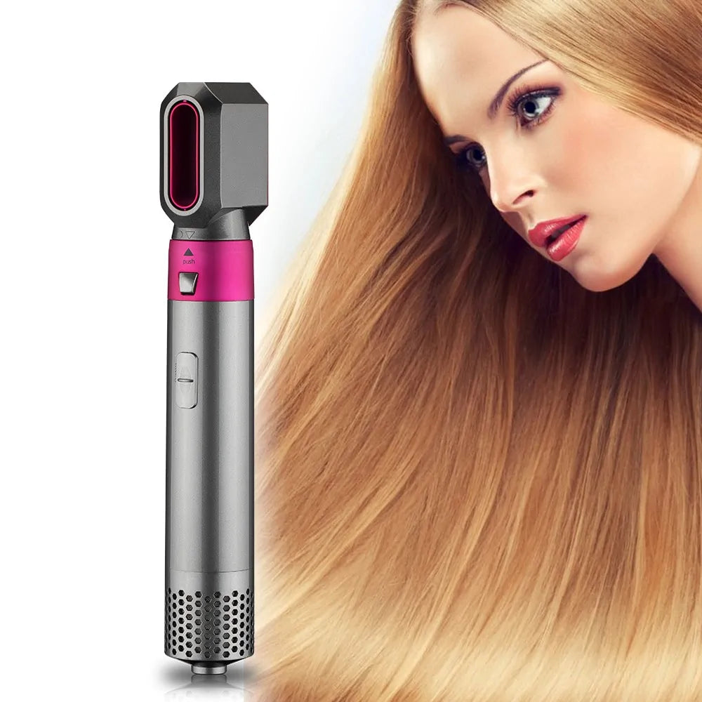 Professional 5-in-1 Hot Air Brush: Electric Hair Styling Tool Set - WanderMart Co.