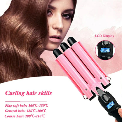 Barrels Hair Curling Iron - WanderMart Co.