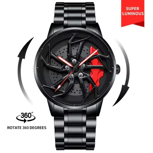 Men 3D Real Wheel Watches - WanderMart Co.