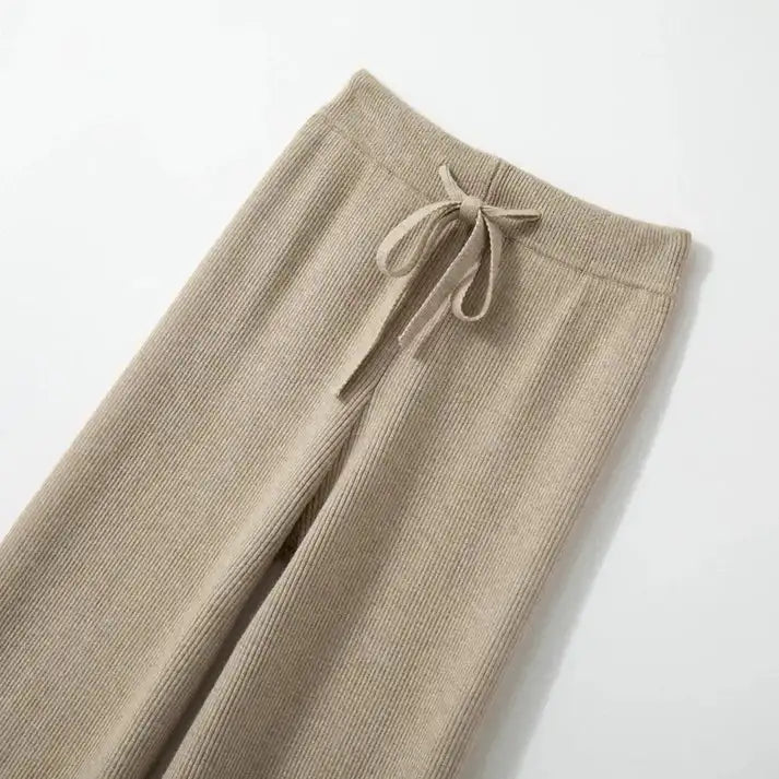 High Waisted Drawstring Pants - WanderMart Co.