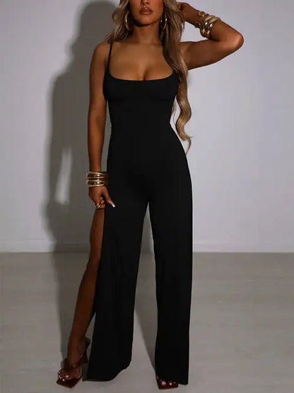 Elegant Spaghetti Strap Jumpsuit - WanderMart Co.