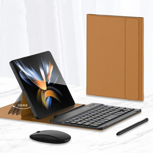 Wireless Keyboard & Folding Leather Case - WanderMart Co.