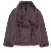 Women's Faux Fox Fur Coat: Luxe Furry Jacket for Autumn and Winter - WanderMart Co.