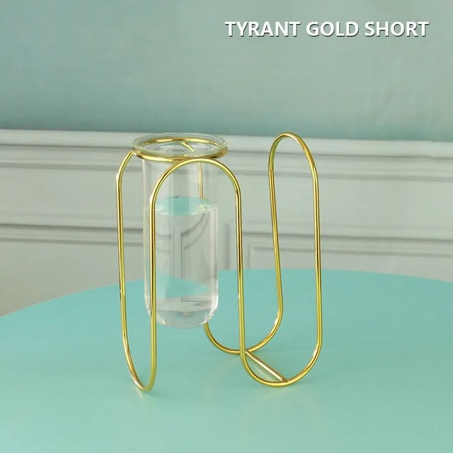 Creative Golden Glass Vase - WanderMart Co.