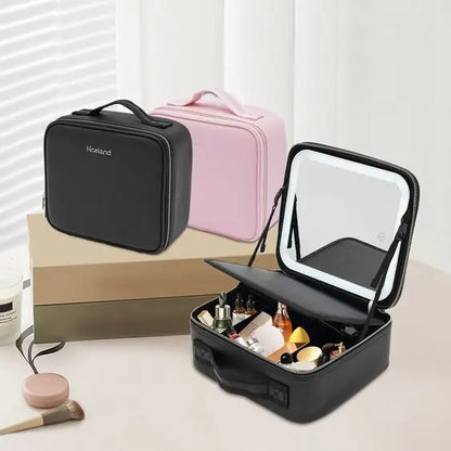 Portable Waterproof LED Makeup Organizer - WanderMart Co.