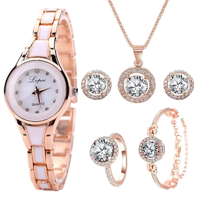 Rose Gold Quartz Wristwatches - WanderMart Co.