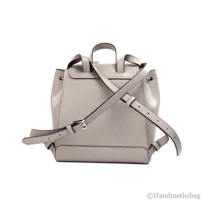 Kate Spade Darcy Medium Warm Taupe Leather Flap Backpack - WanderMart Co.