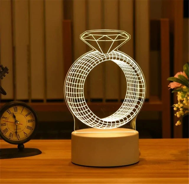 3D Acrylic Lamp for Decoration - WanderMart Co.