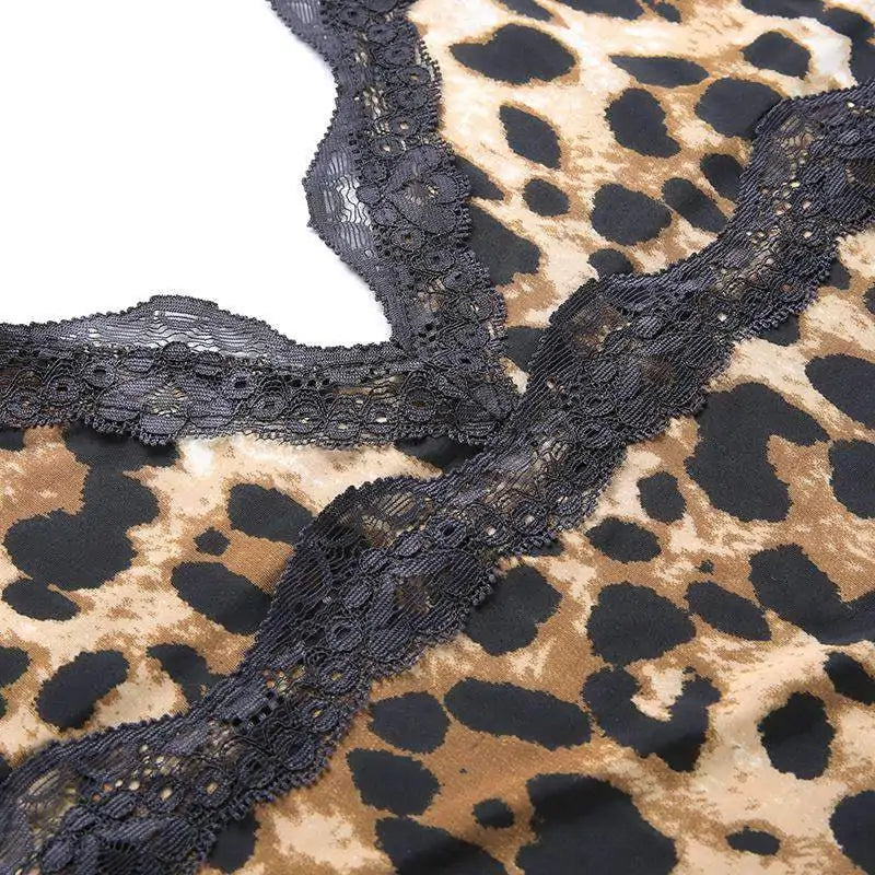 Vitalic Leopard Mini Dress - WanderMart Co.