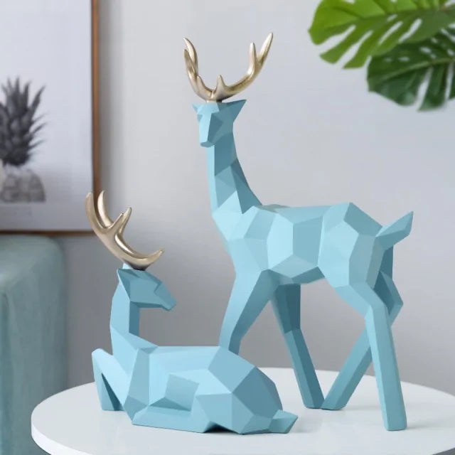 Reindeer Figurines Sculpture - WanderMart Co.