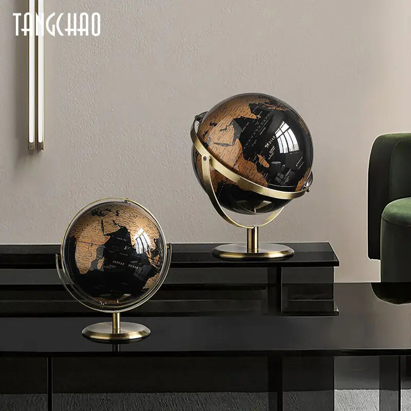 Home Decor World Globe Retro Map Globe Office Decor Accessories - WanderMart Co.