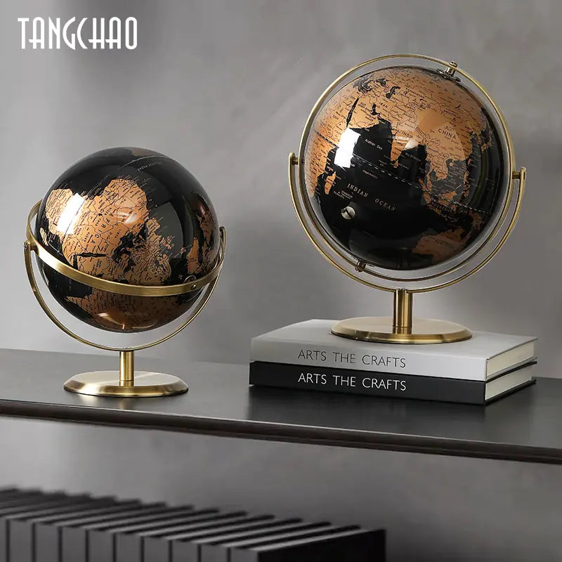 Home Decor World Globe Retro Map Globe Office Decor Accessories - WanderMart Co.