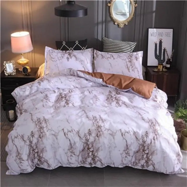 Marble Duvet Cover Bedding Sets - WanderMart Co.