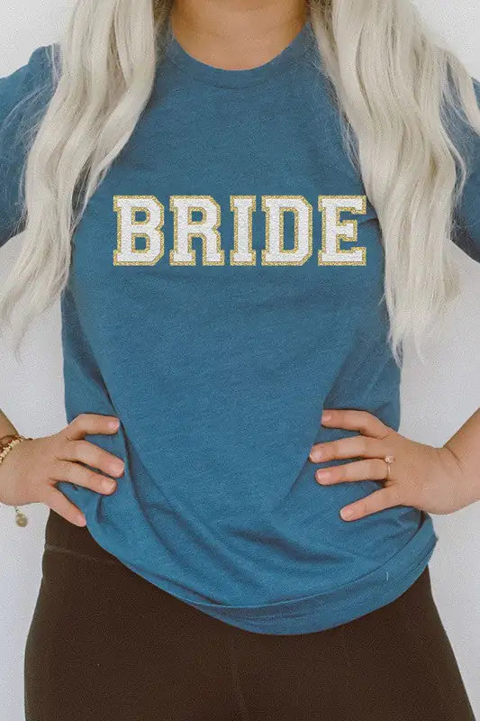 Bride Faux Chenille Graphic PLUS Tee - WanderMart Co.