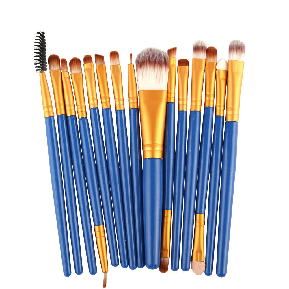 15 Pieces Makeup Brush Set - WanderMart Co.