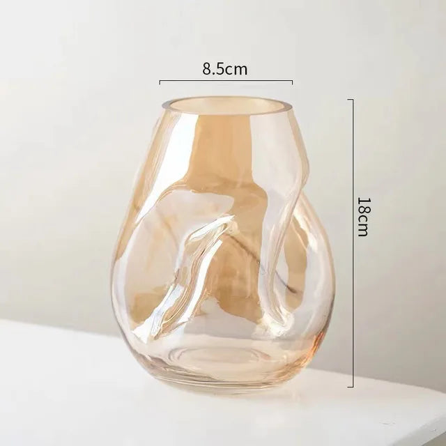 Modern Minimalist Stained Glass Vase - WanderMart Co.