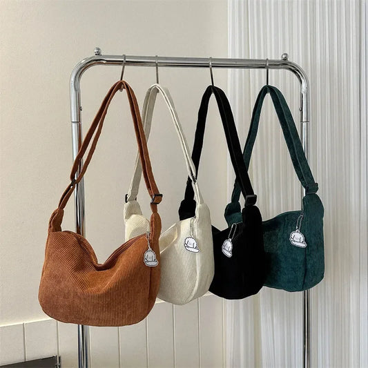 Corduroy Crossbody Bags For Women - WanderMart Co.