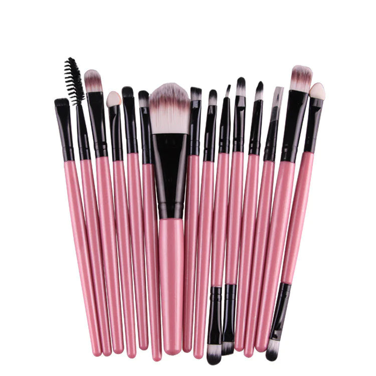 15 Pieces Makeup Brush Set - WanderMart Co.