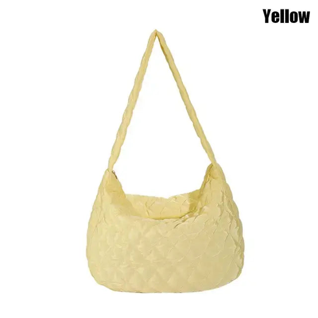 Women Large Capacity Quilted Tote Bag - WanderMart Co.