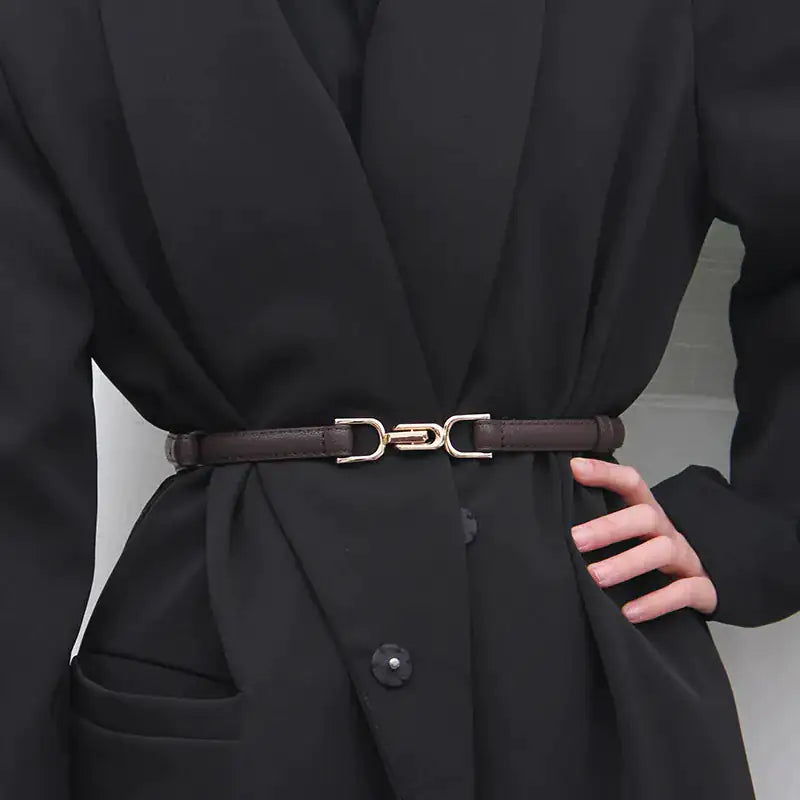 Adjustable Leather Dress Belt - WanderMart Co.