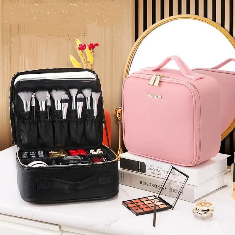 Portable Waterproof LED Makeup Organizer - WanderMart Co.