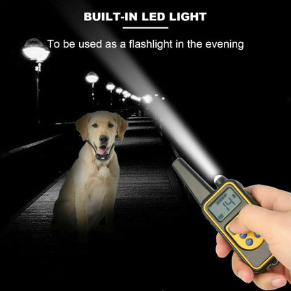 2700 FT Remote Dog Shock Training Collar Rechargeable Waterproof LCD Pet Trainer - WanderMart Co.