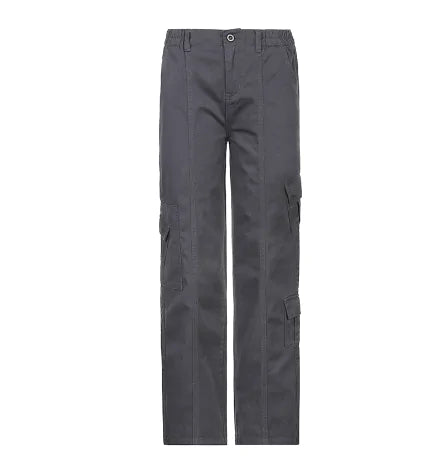 Cargo Solid Baggy Pants - WanderMart Co.