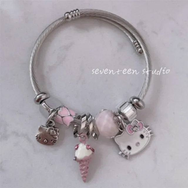 Cartoon Hello Kitty Bracelets Bangles - WanderMart Co.