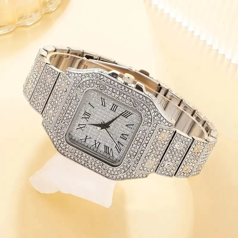 2Pcs Set Diamond Women Watches - WanderMart Co.