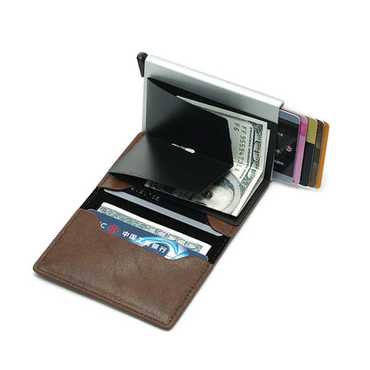 Bank Cards Holders Leather - WanderMart Co.