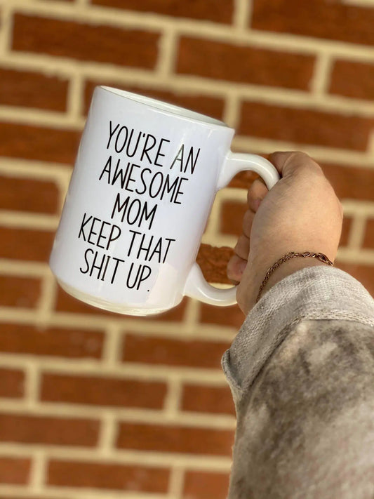 Awesome Mom Mug - WanderMart Co.