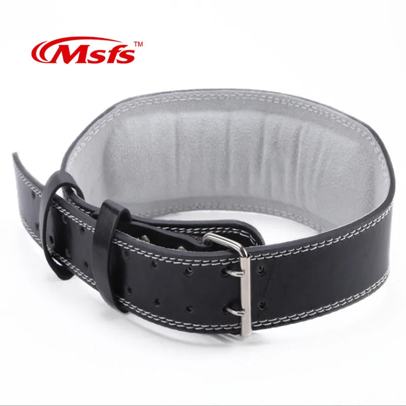 Leather Weightlifting Belt Gym - WanderMart Co.