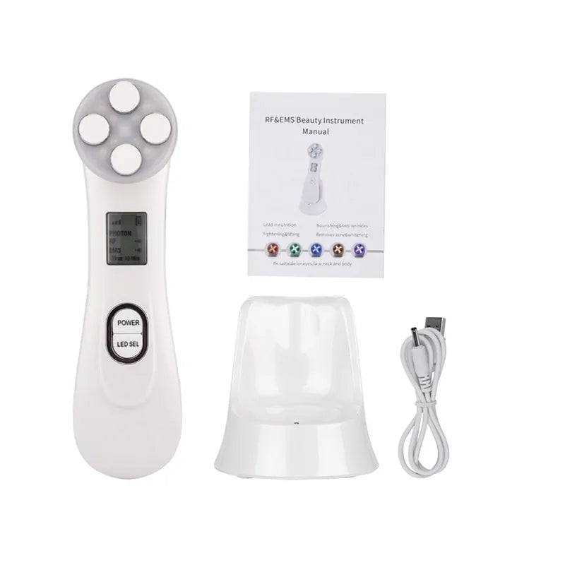 Facial 5-In-1 LED Skin Tightening Beauty - WanderMart Co.