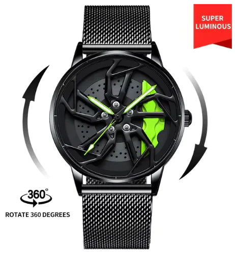 Men 3D Real Wheel Watches - WanderMart Co.