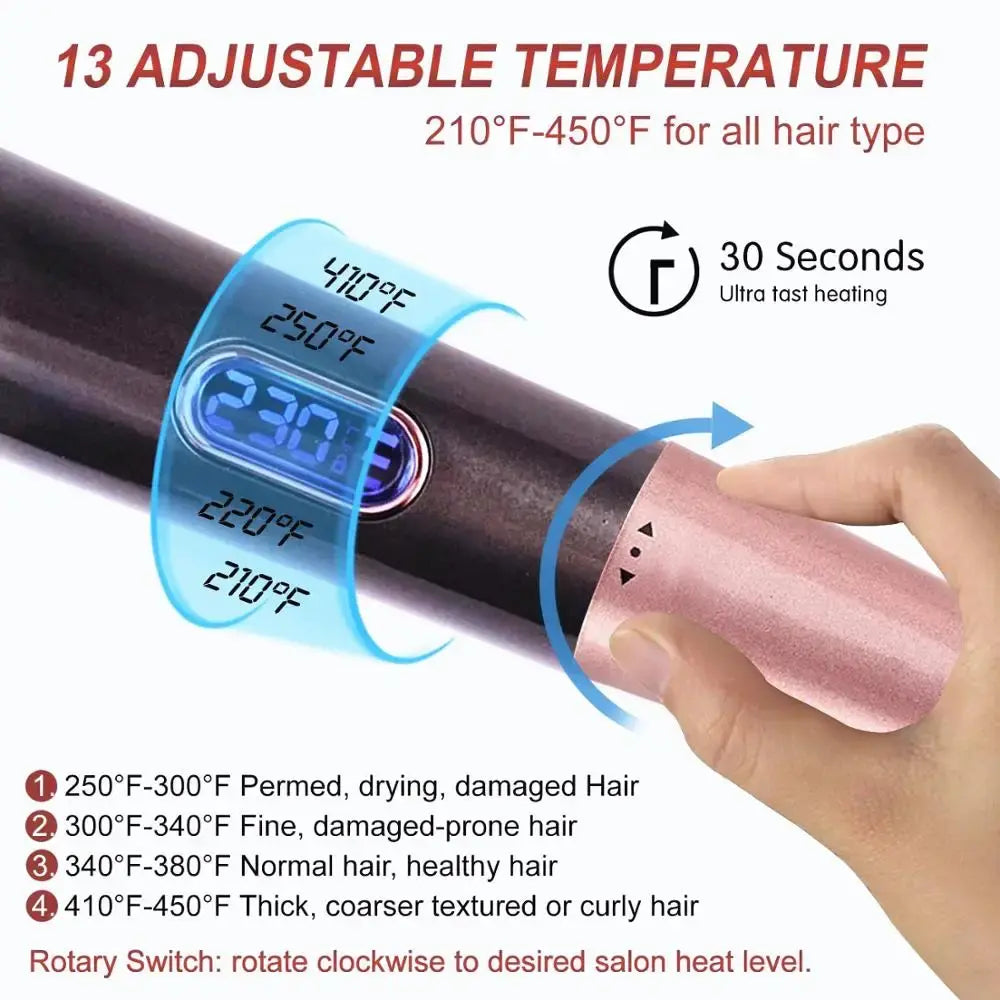 Hair Straightener and Curler - WanderMart Co.