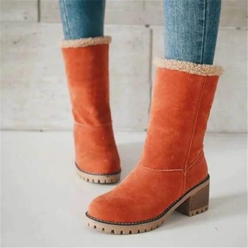 Women's Winter Fur Warm Snow Boots - WanderMart Co.