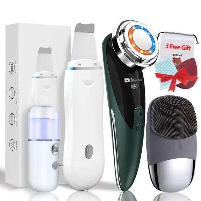 4+3 Kit Ultrasonic Skin Scrubber - WanderMart Co.