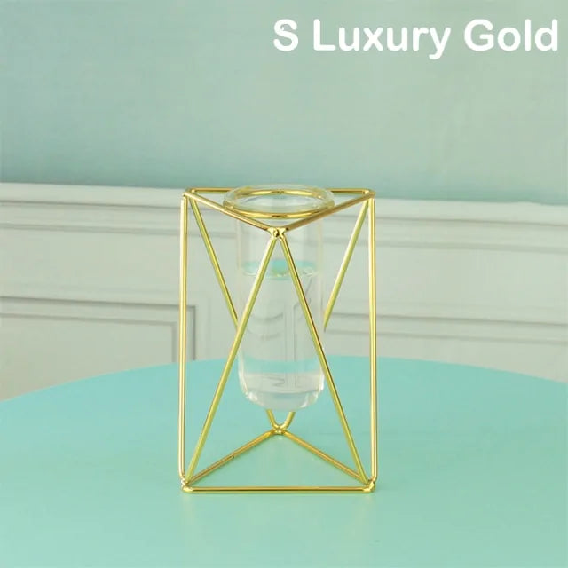 Creative Golden Glass Vase - WanderMart Co.