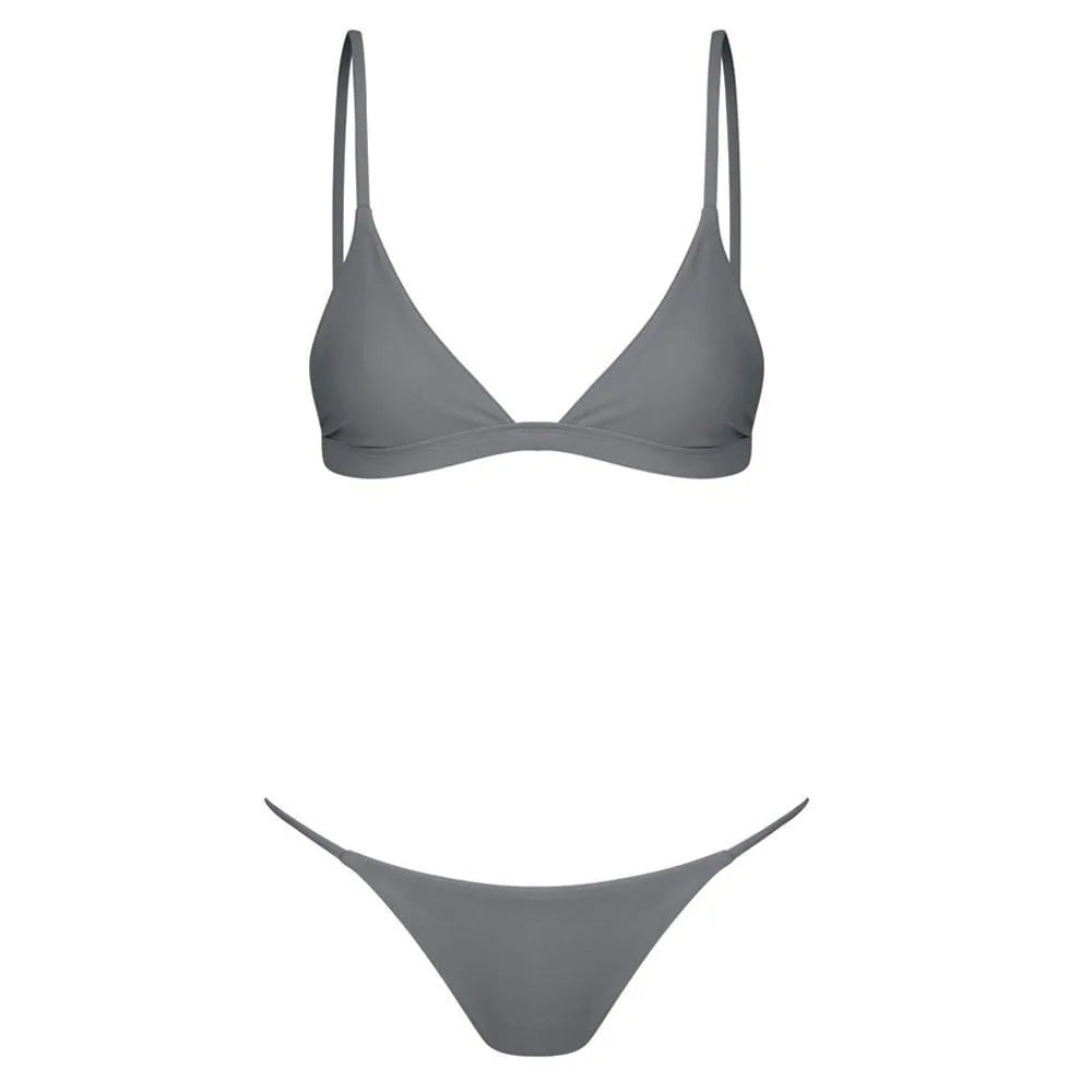 Bandeau Bandage Bikini Set for Women: Push-up Brazilian Swimwear - WanderMart Co.