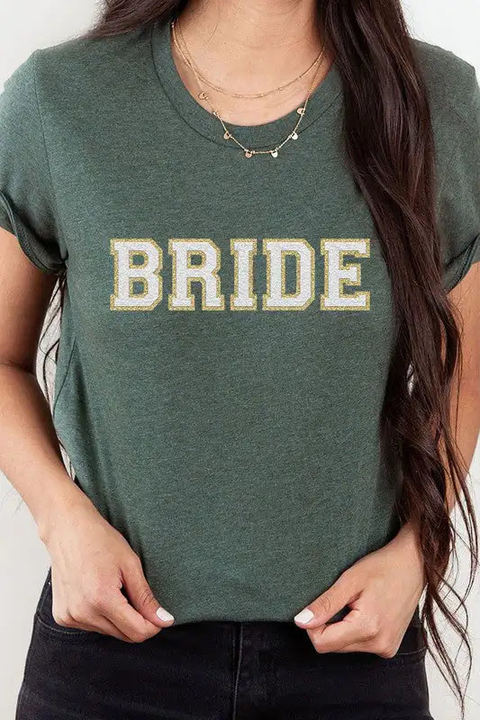 Bride Faux Chenille Graphic PLUS Tee - WanderMart Co.