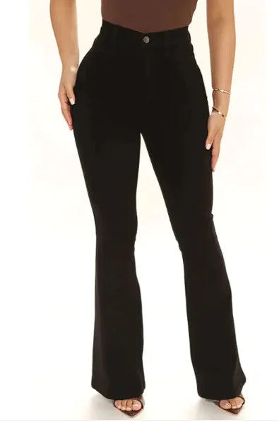 Women's Fashion Casual High Waist Slim-fit Stretch Pants - WanderMart Co.