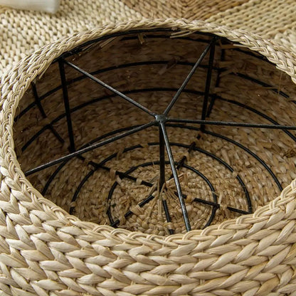 Round Straw Tatami Meditation Cushion - WanderMart Co.