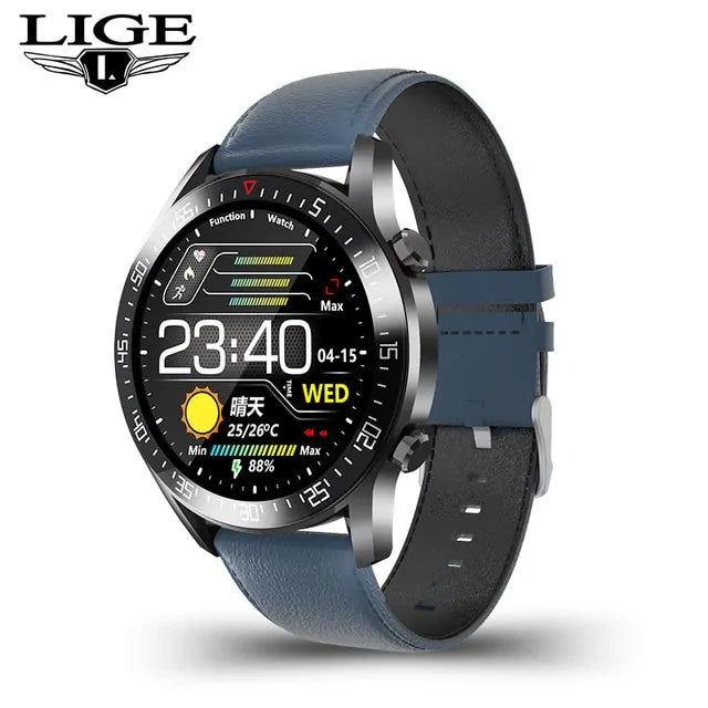 LIGE 2021 New Steel Band Smart Watch - WanderMart Co.