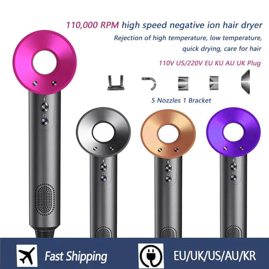 High Speed Negative Ion Hair Dryer - WanderMart Co.