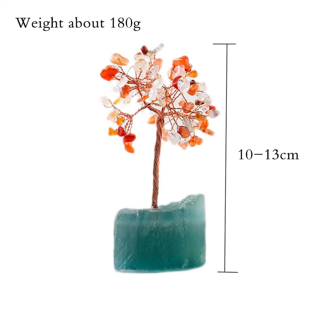 Natural Crystal Rubble Fortune Tree - WanderMart Co.