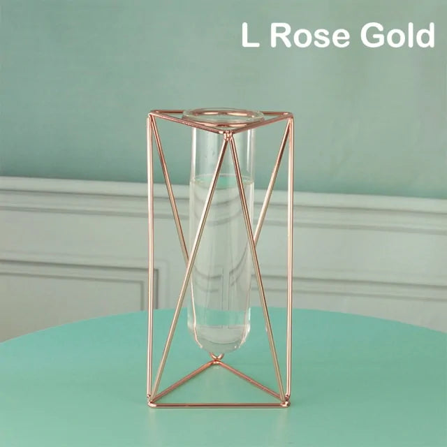 Creative Golden Glass Vase - WanderMart Co.