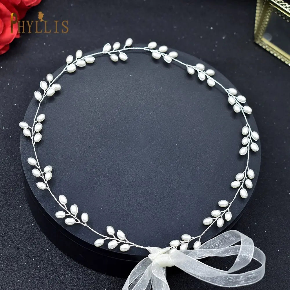 S01 Beaded Wedding Belt Pearls - WanderMart Co.